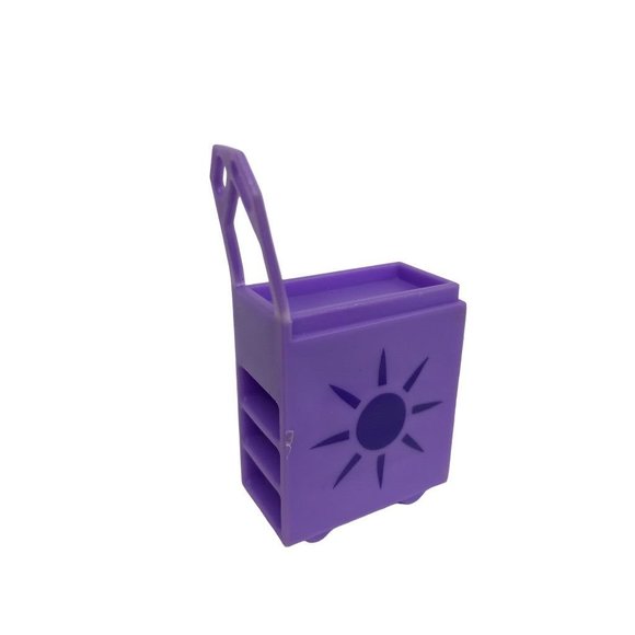 Mattel Other - Mattel Polly Pocket Groovy Getaway Jet Plane Purple Cart